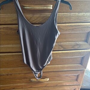 Brown Sleeveless Women's Top